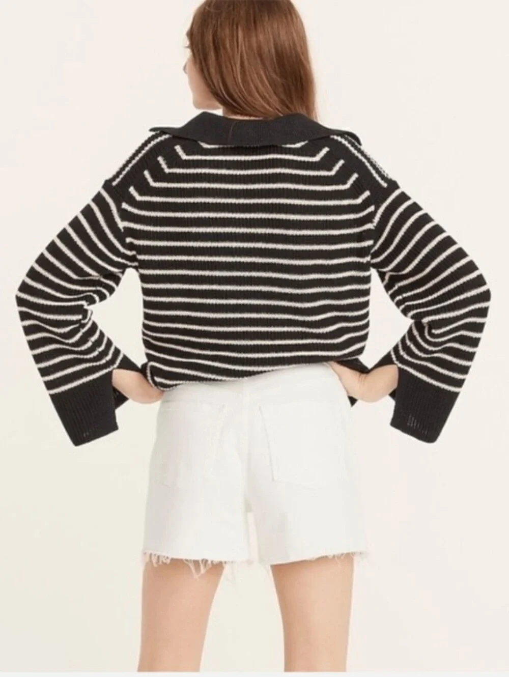 Jcrew White Denim Shorts Size 27
